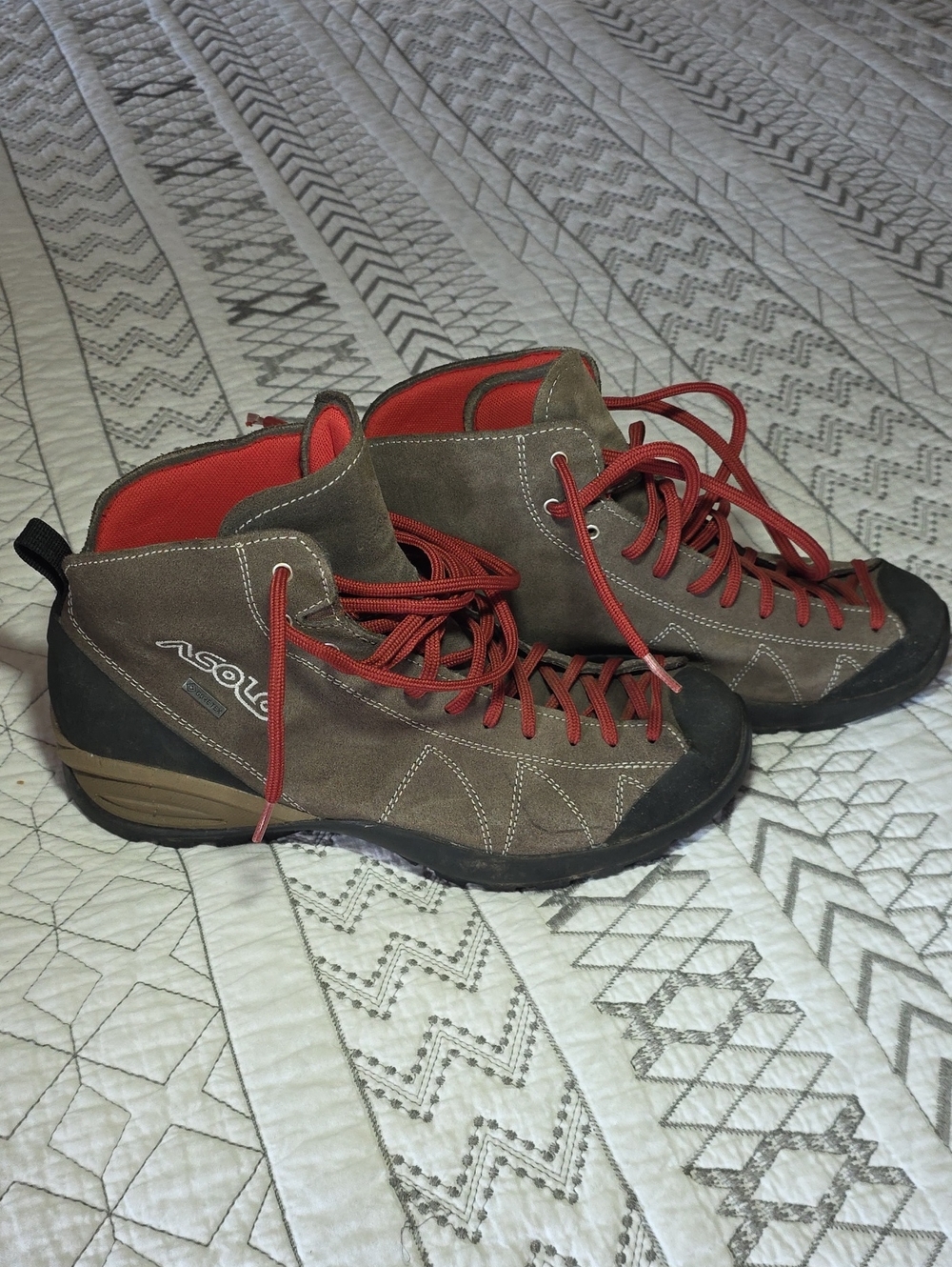 Asolo Brown Suede Hiking Boots GORE-TEX Vibram